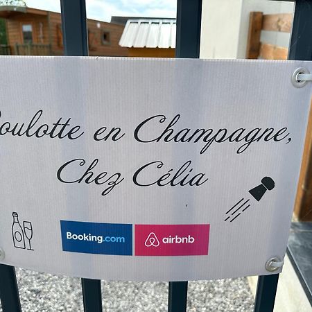 Chez Celia, Roulotte En Champagne Villa Fleury-la-Riviere Bagian luar foto