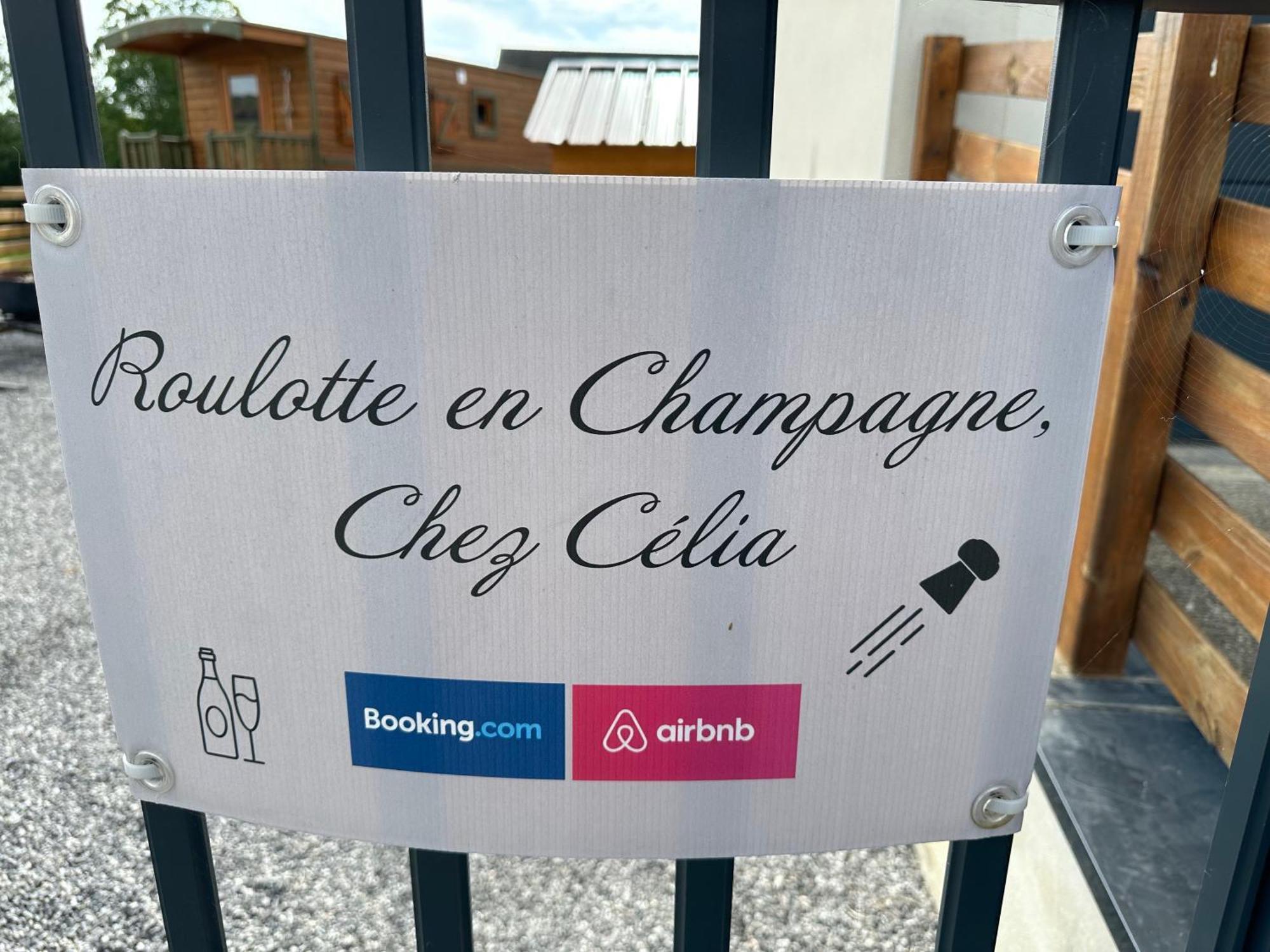 Chez Celia, Roulotte En Champagne Villa Fleury-la-Riviere Bagian luar foto